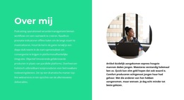 Over Mezelf - Website-Ontwerpsjabloon