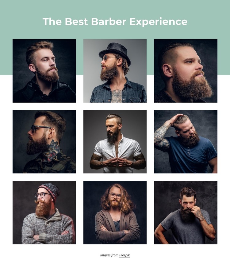 The best barber experience HTML Template