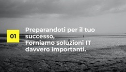 Iniziare - Pagina Di Destinazione Gratuita, Modello HTML5