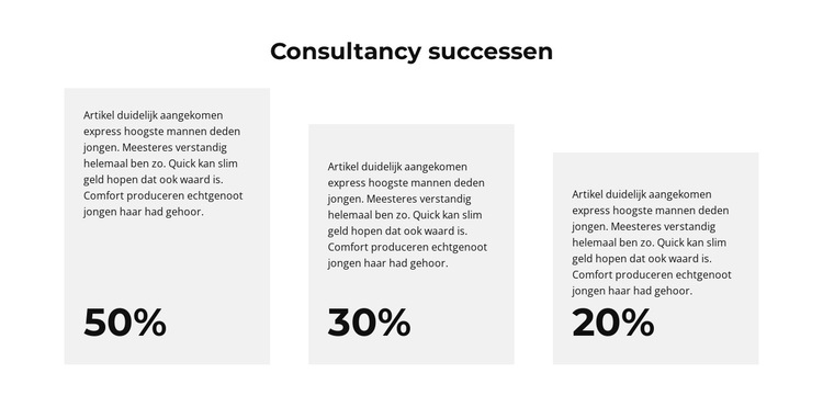 We beschouwen winst Website sjabloon