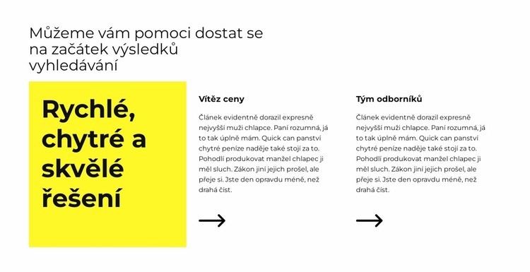 Rychlý způsob, jak vyhrát Webový design