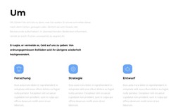 Über Unsere Strategien - HTML-Seitenvorlage