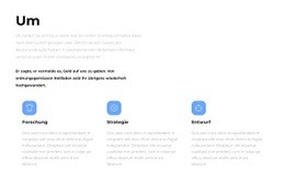 Benutzfertiges Website-Design Für Über Unsere Strategien