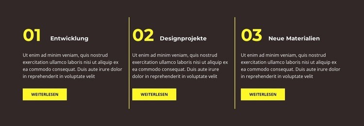 Drei Fakten Website design