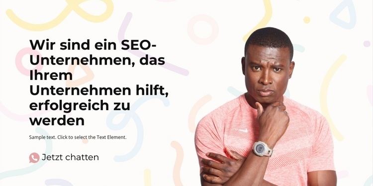 Wir entwickeln von Grund auf neu Landing Page