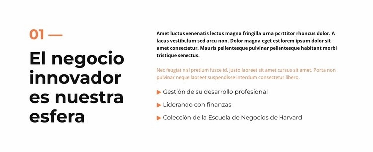 revista de negocios Plantillas de creación de sitios web