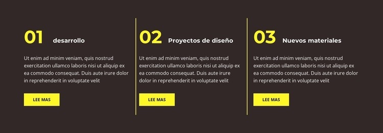 tres hechos Diseño de páginas web