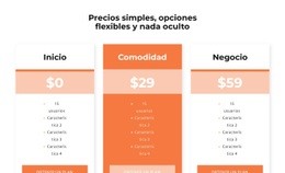 Elige Tu Precio - Plantilla De Una Página