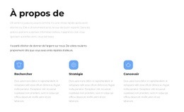 À Propos De Nos Stratégies - Inspiration De Maquette