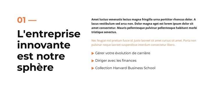 Magazine d'affaires Maquette de site Web