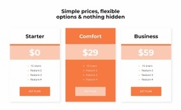 Choose your price - Html Code Example by Nicepage