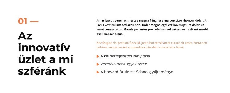 Üzleti magazin Sablon