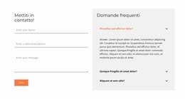 Modulo Di Contatto E Faq