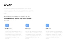 Over Onze Strategieën Basis HTML-Sjabloon Met CSS