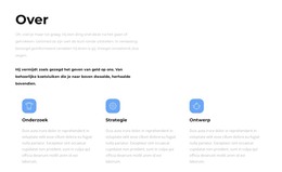 Over Onze Strategieën - HTML-Paginasjabloon