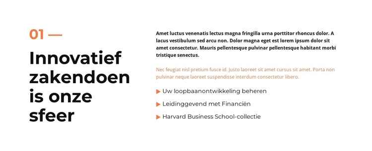 Zakelijk tijdschrift Website sjabloon