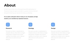 About Our Strategies - One Page Template