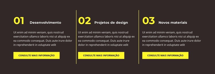 Três fatos Modelo de site