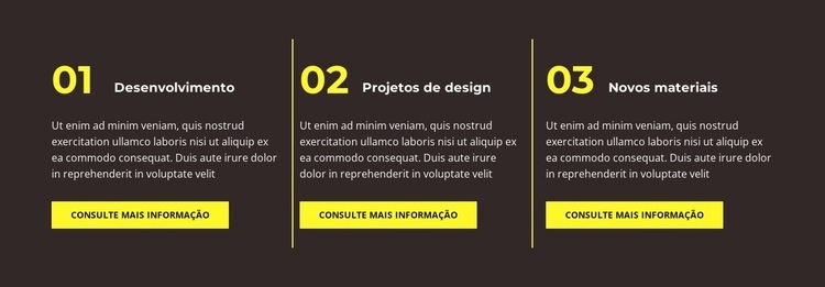 Três fatos Landing Page