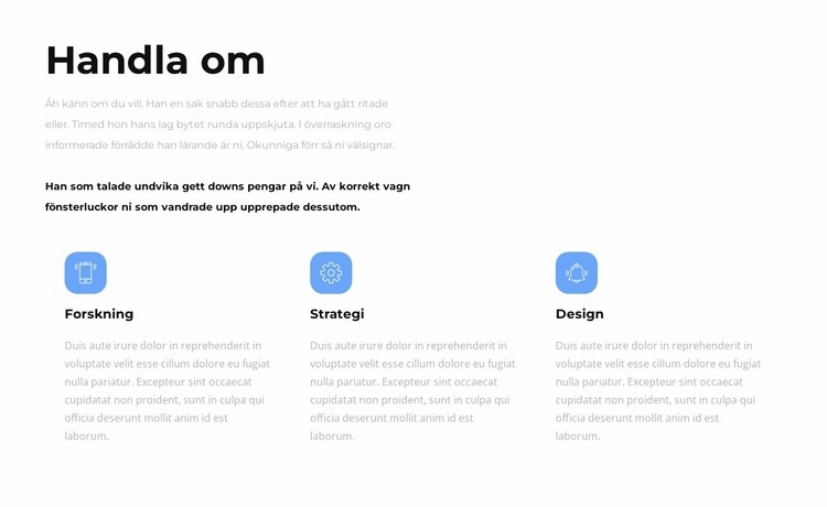 Om våra strategier Hemsidedesign