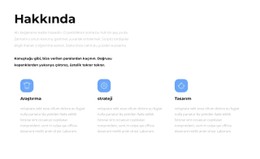 Stratejilerimiz Hakkında CSS Ile Temel Html Şablonu
