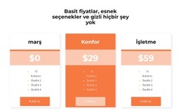 Fiyatınızı Seçin Için En İyi HTML5 Şablonu