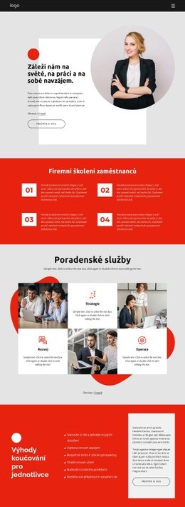 Podnikatelské Poradenství Zaměřené Na Růst – Šablona Kódu HTML