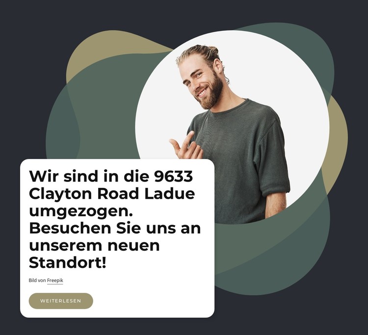 Neuen Ort CSS-Vorlage