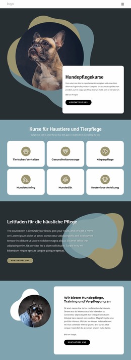 Hundepflegekurse – Bestes Kostenloses Joomla-Template