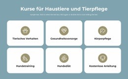 Kurse Für Tierpflege - Vorlagen Website-Design