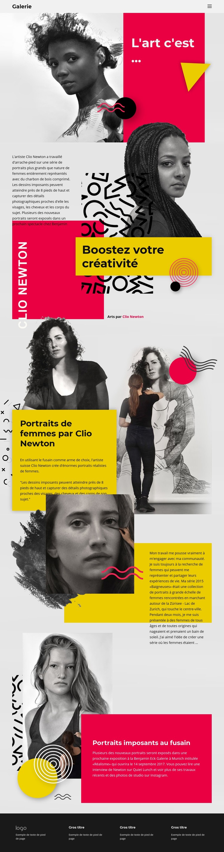 Clio Newton Conception de site Web