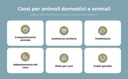 Corsi Per La Cura Degli Animali Domestici - HTML Website Builder