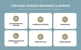 Corsi Per La Cura Degli Animali Domestici: Modello Di Una Pagina Per Qualsiasi Dispositivo