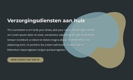 Premium Website-Ontwerp Voor Tekst Met Polymorfe Vormen