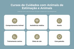 Cursos De Cuidados Com Animais De Estimação Modelo Gratuito