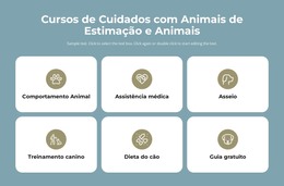 Cursos De Cuidados Com Animais De Estimação - Download De Modelo HTML