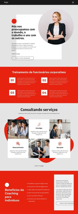 Consultoria Empresarial Orientada Para O Crescimento - Modelo De Código HTML