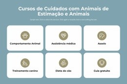 Cursos De Cuidados Com Animais De Estimação - Página De Destino Simples