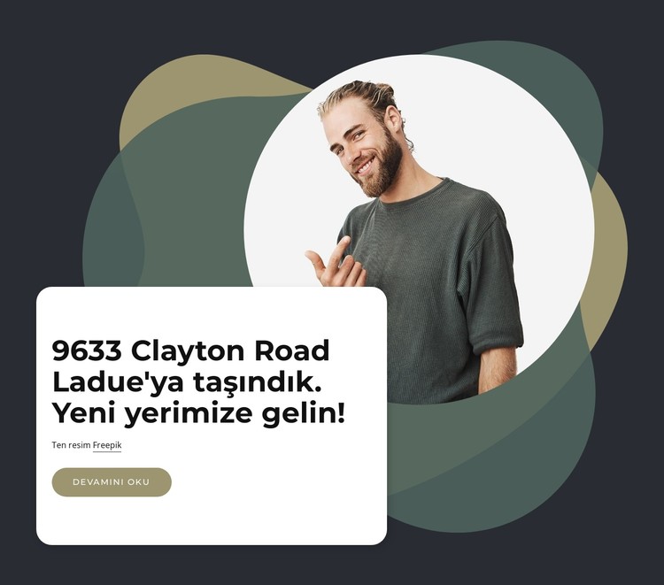 Yeni konum CSS Şablonu