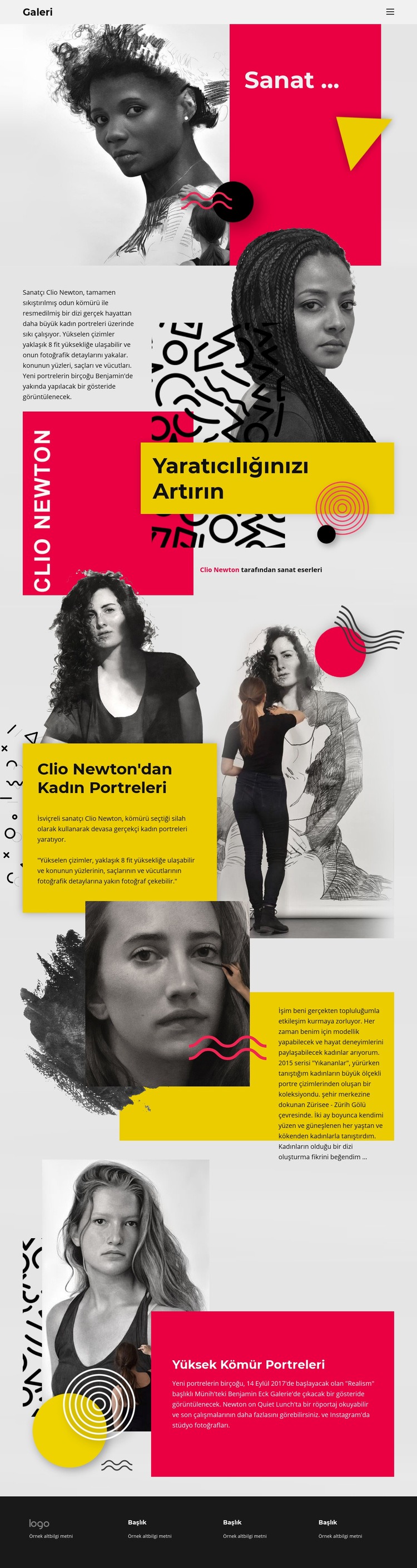 Clio Newton Web Sitesi Mockup'ı