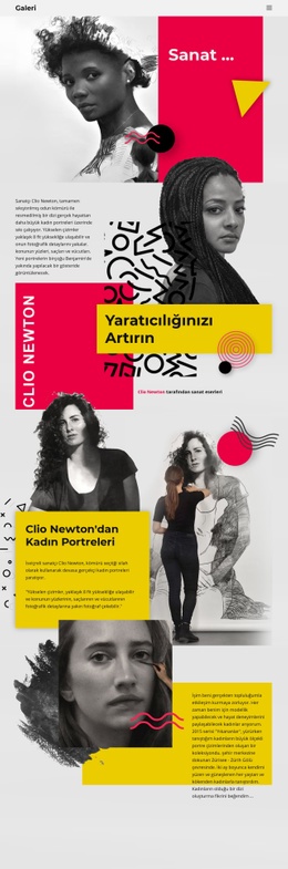 Clio Newton - Yaratıcı, Çok Amaçlı Site Tasarımı