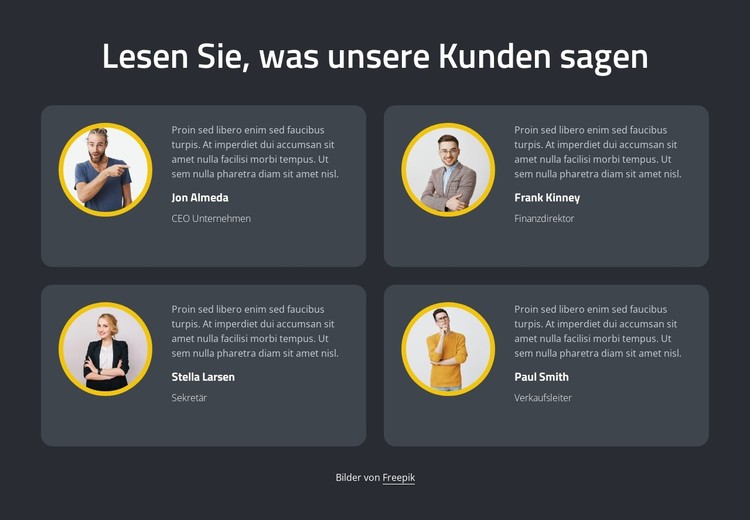 Erstaunliche Rückmeldungen CSS-Vorlage