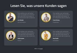 Erstaunliche Rückmeldungen – Ultimative HTML5-Vorlage