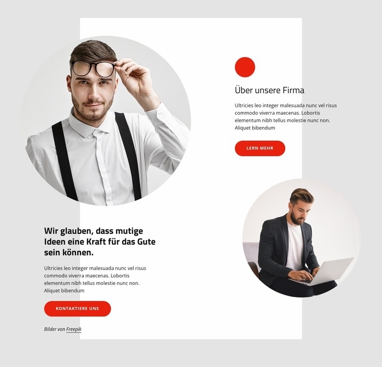 Marken- und Kundenstrategie Landing Page