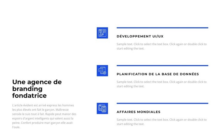 Meilleur plan d'affaires Créateur de site Web HTML