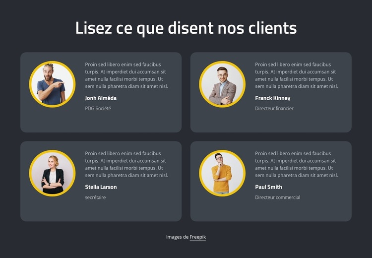 Des retours incroyables Thème WordPress