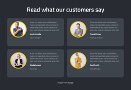 Feedback CSS Templates image.