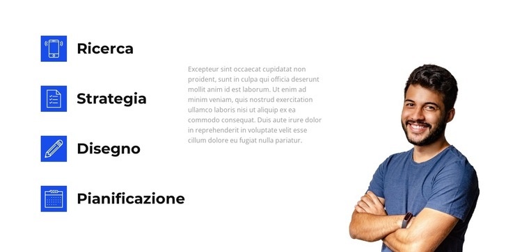 Cinque nuove destinazioni Mockup del sito web