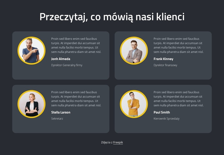 Niesamowite opinie Motyw WordPress