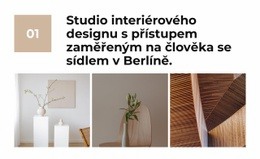 Design Stránek Pro Interiér V Teplém Tónu